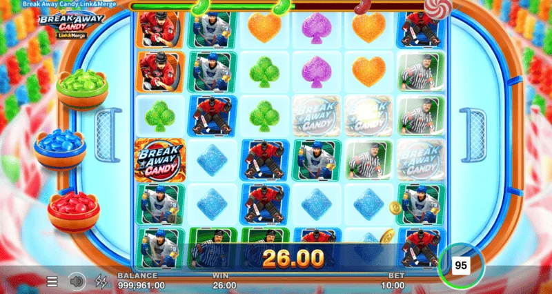 Break Away Candy - spuštění Free Spins s rostoucí stopou Multiplier Trail